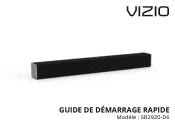 Vizio SB2920-D6 Quickstart Guide French