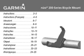 Garmin nuvi 200 Bike Mount Instructions (Multilingual)