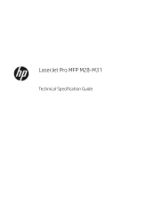 HP LaserJet Pro MFP M28-M31 Technical Specifications