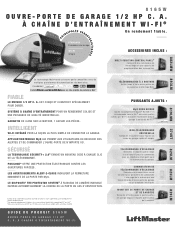 LiftMaster 8165W 8165W Product Guide French