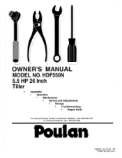 Poulan HDF550N User Manual