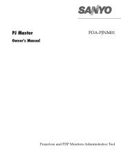 Sanyo PLC-XL51 Owner's Manual for POA-PJNM01