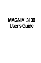 Toshiba Magnia 3100 User Guide