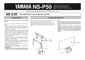 Yamaha NS-C50 Owner's Manual