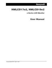 Honeywell HMLCD17E2 User Manual