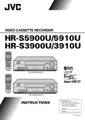 JVC HR-S5900U Instructions