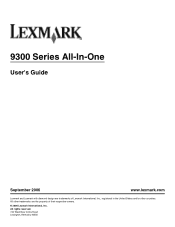 Lexmark 9350 User's Guide