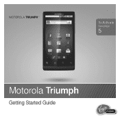 Motorola MOTOROLA Triumph Virgin Getting Started Guide