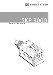Sennheiser SKP 3000 Instructions for Use