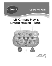 Vtech Lil Critters Play & Dream Musical Piano User Manual