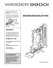 Weider 9900i German Manual
