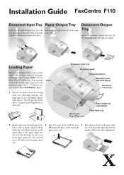 Xerox F110MB Installation Guide