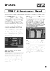 Yamaha PM5D-RH V1.20 Supplementary Manual