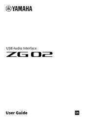 Yamaha ZG02 ZG02 User Guide