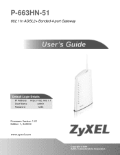 ZyXEL P-663H-51 User Guide