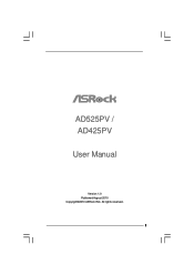 ASRock AD525PV User Manual