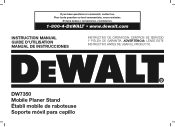 Dewalt DW7350 Instruction Manual