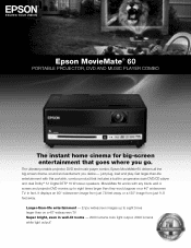 Epson MovieMate 60 Product Brochure