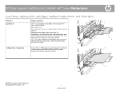 HP CM6040f HP Color LaserJet CM6040/CM6030 MFP Series - Job Aid - Maintenance
