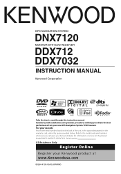 Kenwood ddx712 Instruction Manual