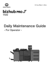 Konica Minolta bizhub PRO 1100 bizhub PRO 1100 Daily Maintenance Guide