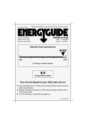 LG LT1433CNR Additional Link - Energy Guide