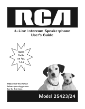 RCA 25424RE1 User Guide