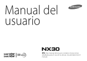 Samsung NX30 User Manual (Spanish)