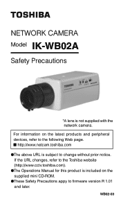 Toshiba IK-WB02A User Guide
