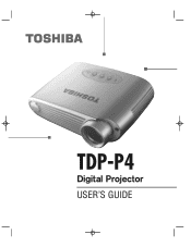 Toshiba TDP-P4 User Guide