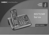 Uniden DECT2085-3 English Owners Manual