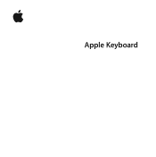 Apple MB869LL/A Apple Keyboard Manual