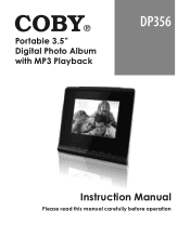 Coby DP356 User Manual