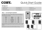 Coby DVD978 Quick Setup Guide