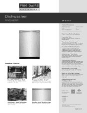 Frigidaire FPID2497RF Product Specifications Sheet
