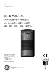 GE 1500VA User Manual