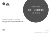 LG 34WP88CN-B Owners Manual
