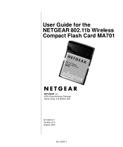 Netgear MA701 MA701 Reference Manual