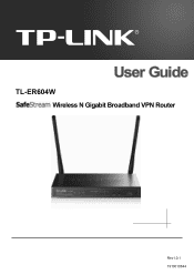 TP-Link TL-ER604W TL-ER604W V1  User Guide 1910010844