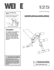 Weider Pro 125 Bench Dutch Manual