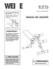 Weider Pro 125 Bench Spanish Manual