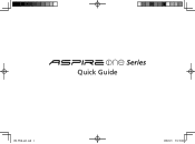 Acer Aspire One AO532h Acer Aspire One 532H Netbook Series Start Guide