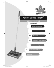 Bissell Perfect Sweep Turbo® Cordless Rechargeable Sweeper 2880A User Guide - English