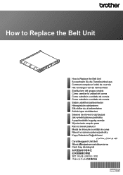 Brother International HL-L8360CDWT Belt Unit Replacement Guide