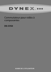 Dynex DX-CVS4 User Manual (French)