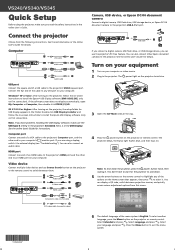 Epson VS340 User Manual
