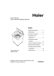 Haier HWM75-7288 User Manual