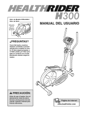 HealthRider H300 Elliptacal Spanish Manual