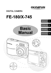 Olympus FE 180 FE-180 Basic Manual (English, Français, Español, Português)