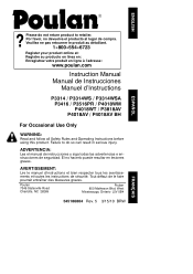 Poulan PL3314 User Manual